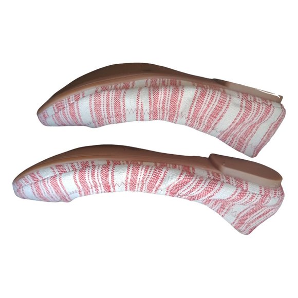Lucky Brand Red and Cream Emmie Ballet BNWOT size 7.5/38 - Picture 9 of 9